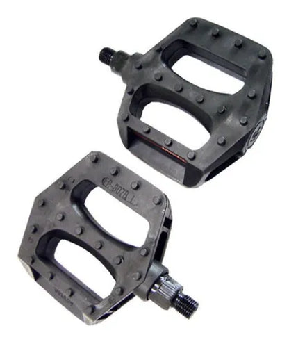 Par De Pedal Plataforma Feimin Fp-807b 1/2 Esferado - Preto