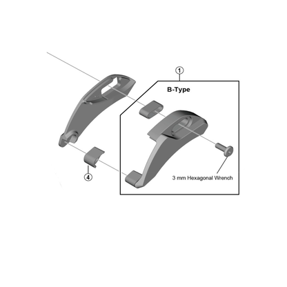 Guia de corrente Shimano STEPS SM-CDE80 - sem placa