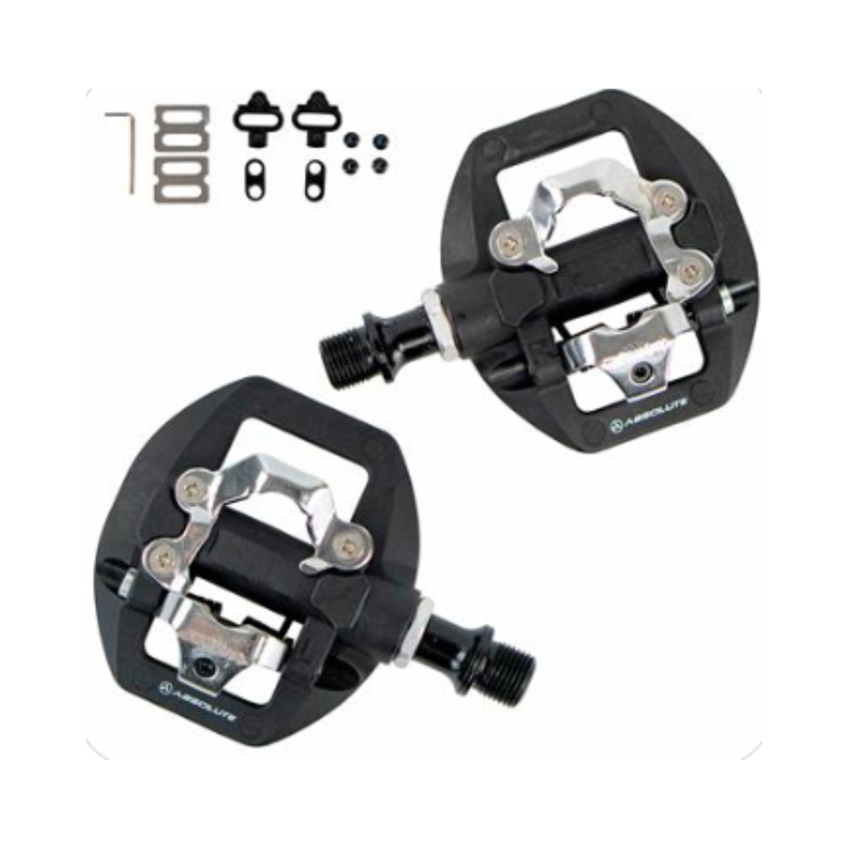 Pedal Híbrido Absolute Wild Dual - clip e plataforma