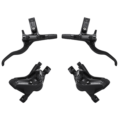 Par de freio a disco hidráulico Shimano M4100 + MT420 - 4 pistões