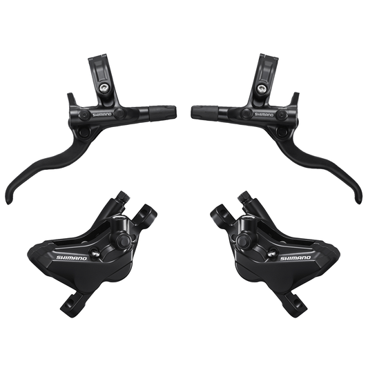 Par de freio a disco hidráulico Shimano M4100 + MT420 - 4 pistões