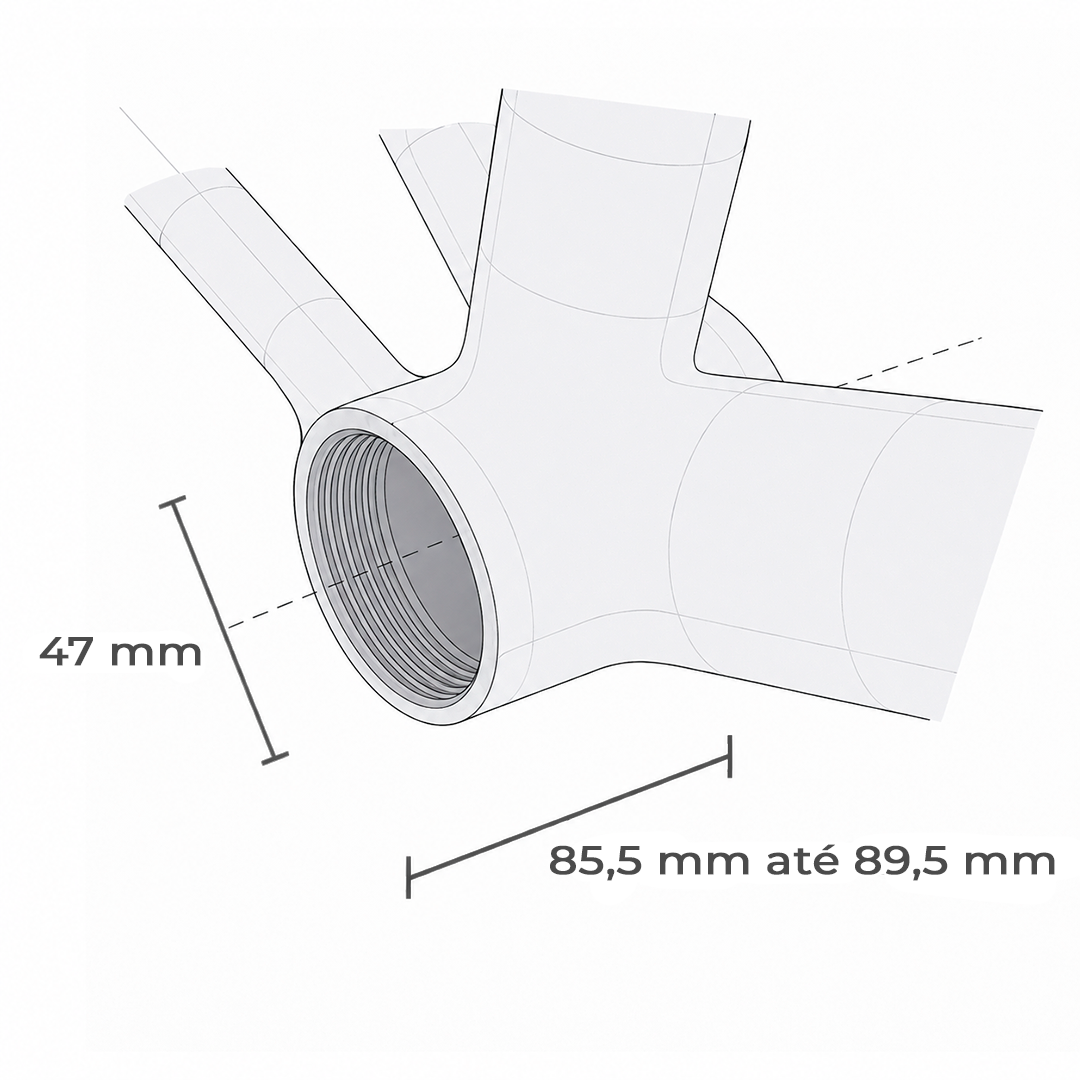 Movimento central Praxis M30 T47 I.B. - 85,5x47x28/30 mm