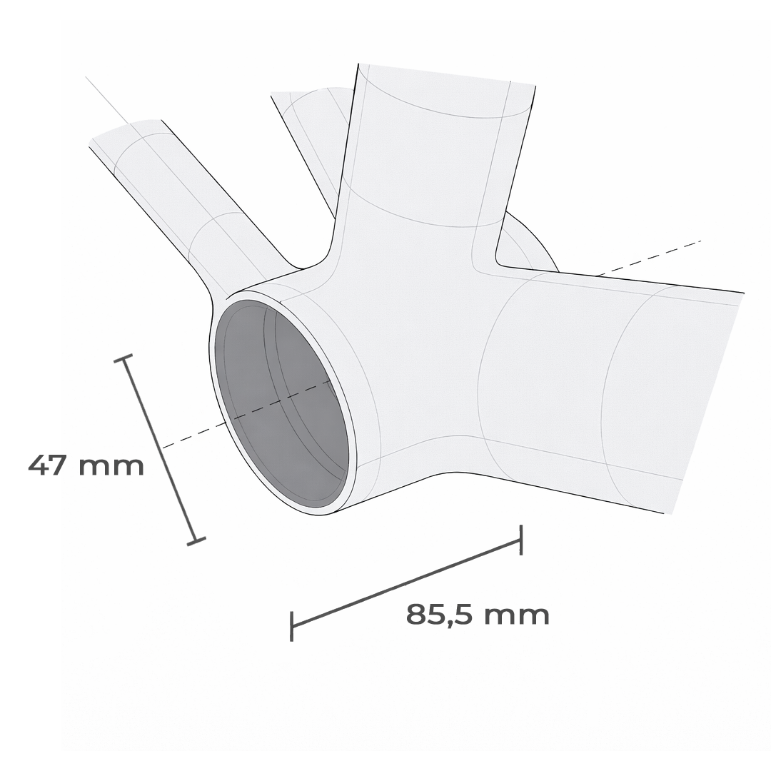 Movimento central Praxxis T47 I.B Shimano - 85,5x47x24 mm