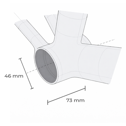 Movimento central Sram DUB PF30 MTB Wide — 46x73 mm