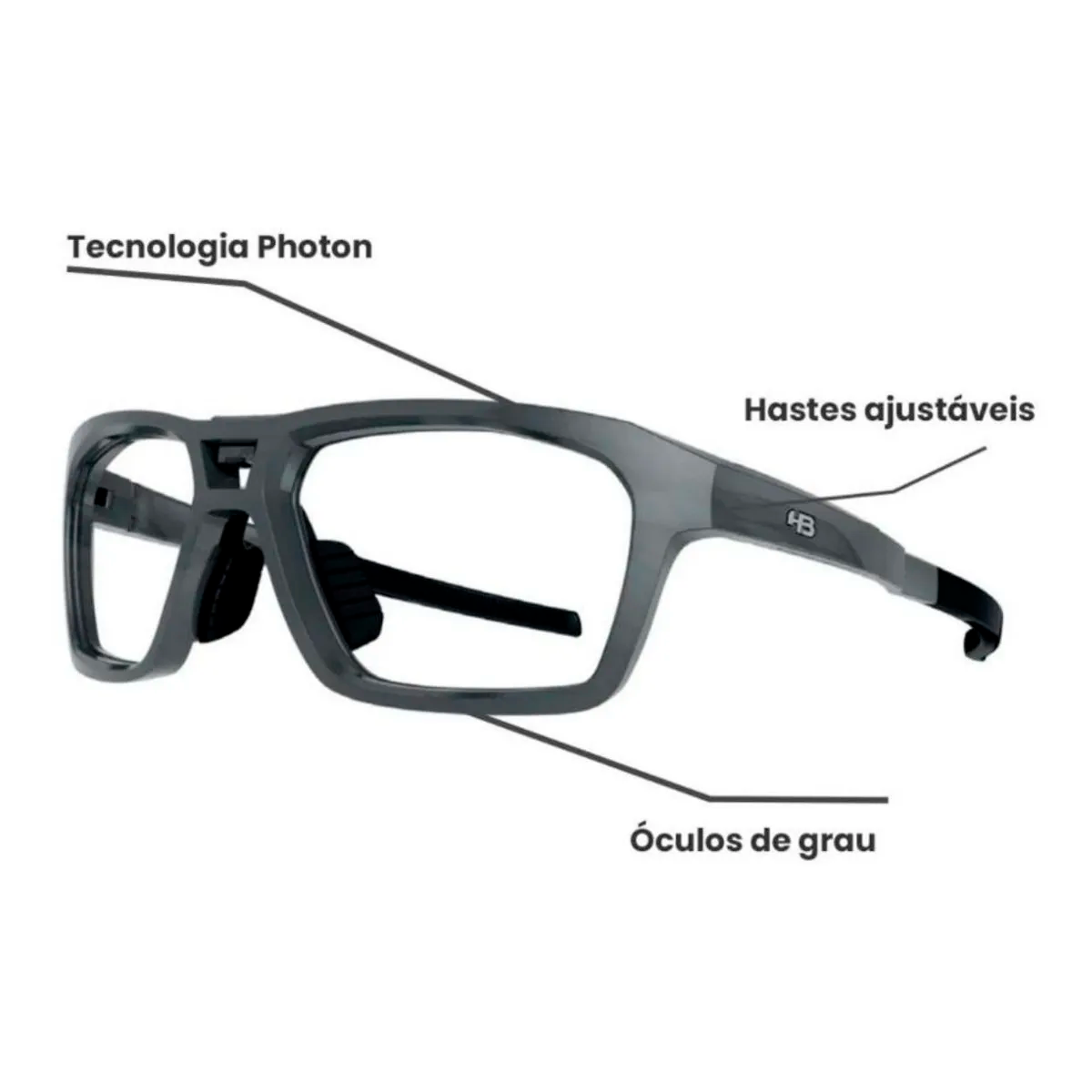 Óculos HB Presto Graphene Clip On