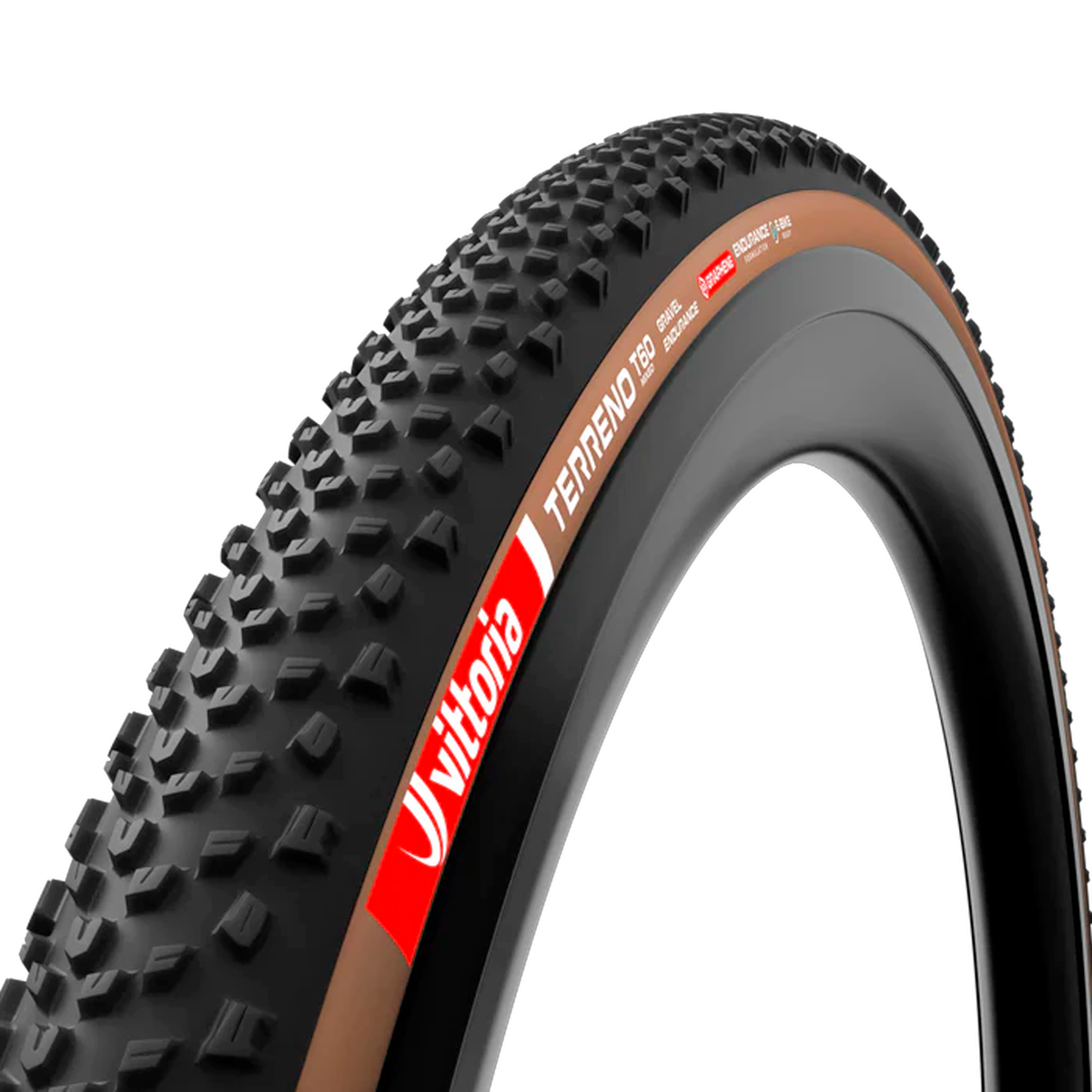 Pneu Gravel Vittoria Terreno T60 Gravel Endurance 700x40 Tlr Preto e Bege