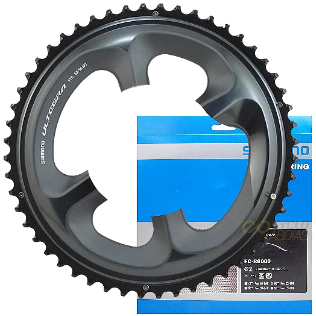 Coroa Shimano Ultegra Fc-R8000 52 Dentes Bcd 110 mm