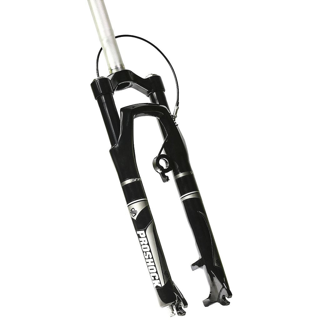 Suspensão Hidráulica Aro 29 Proshock Onix 100 Mm Over Aheadset - Trava No Guidão | Preta E Cinza